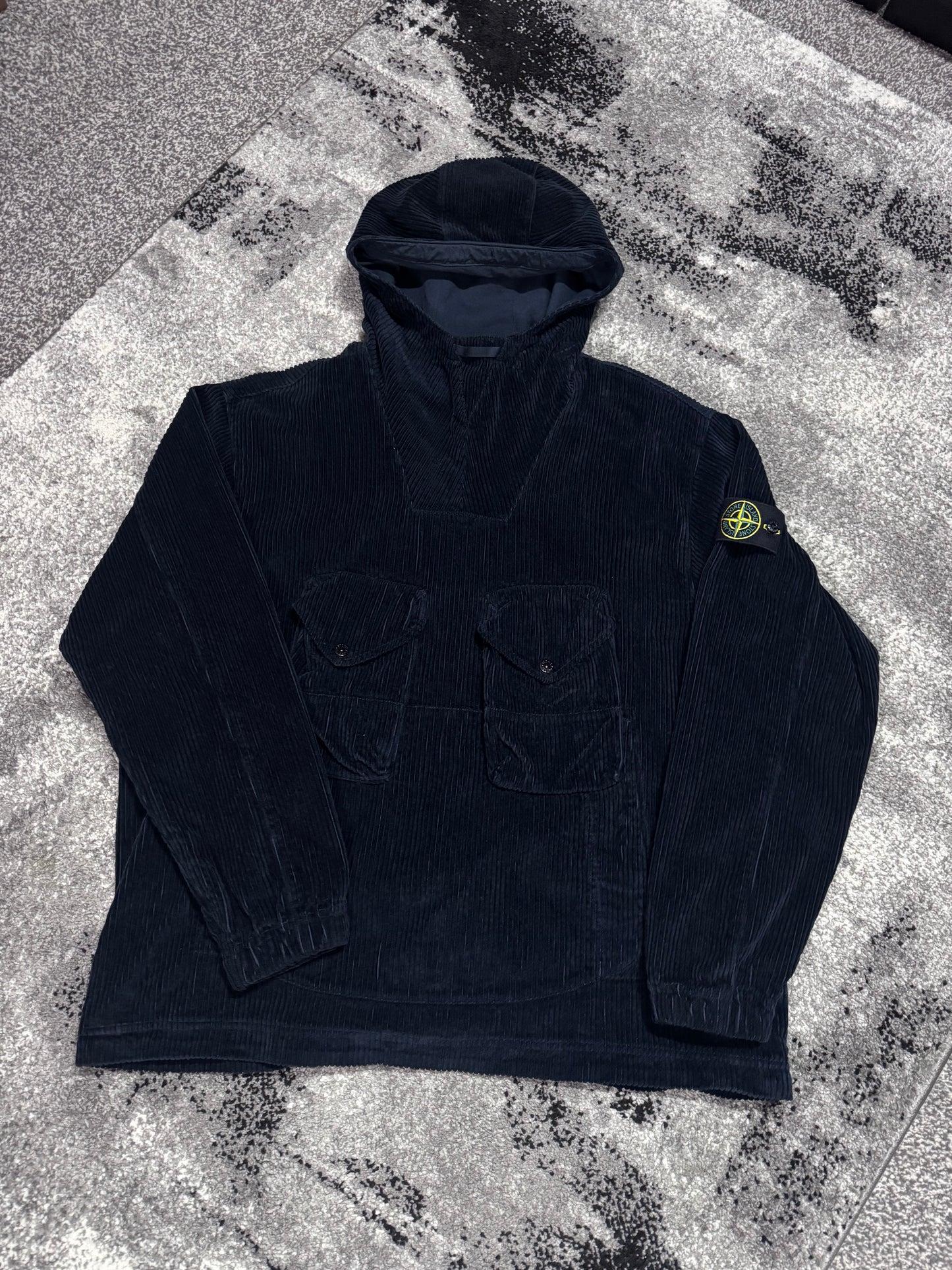 Stone Island Navy Corduroy Smock