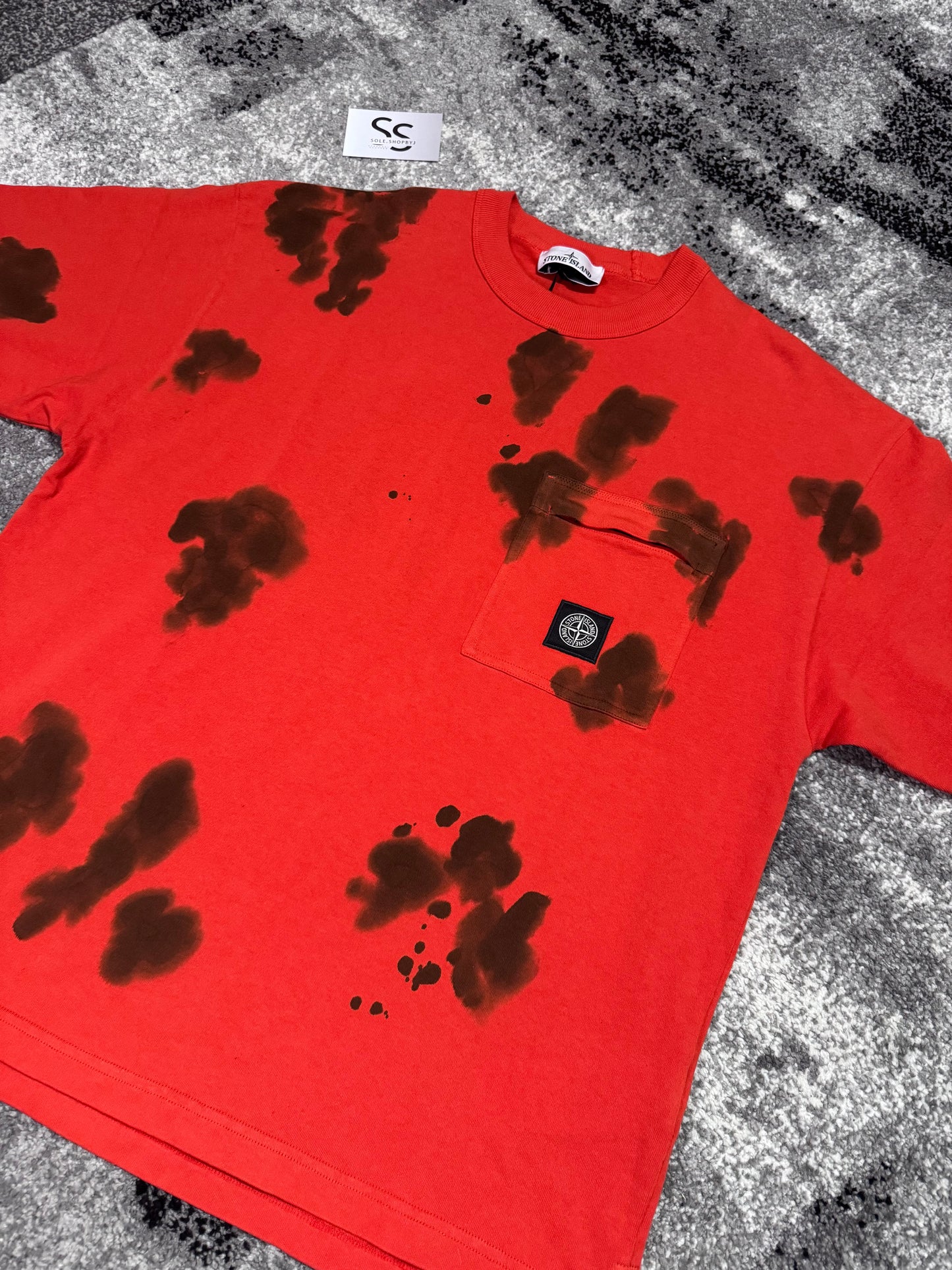 Stone Island Special Process Hand Painted Tee