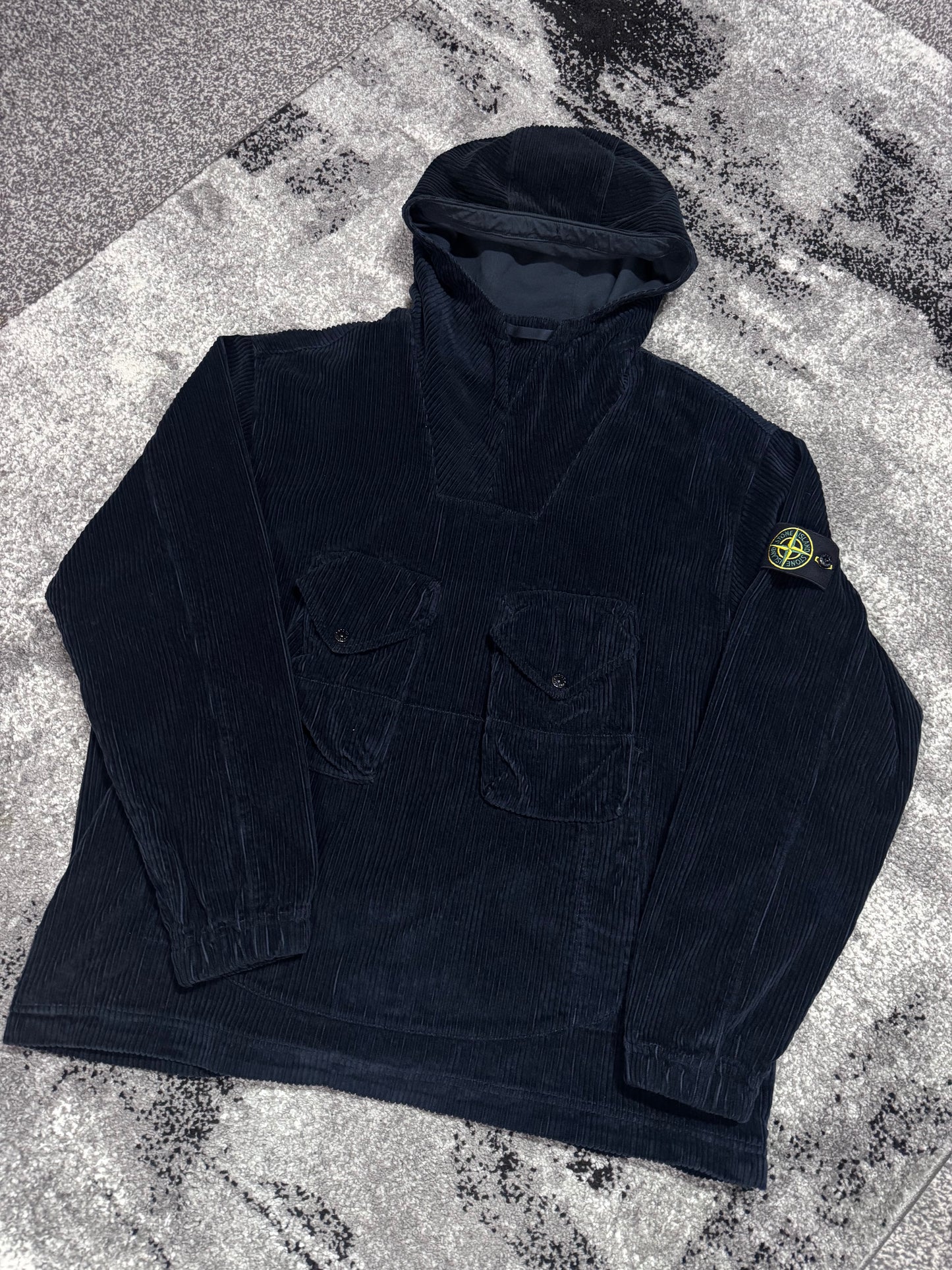 Stone Island Navy Corduroy Smock