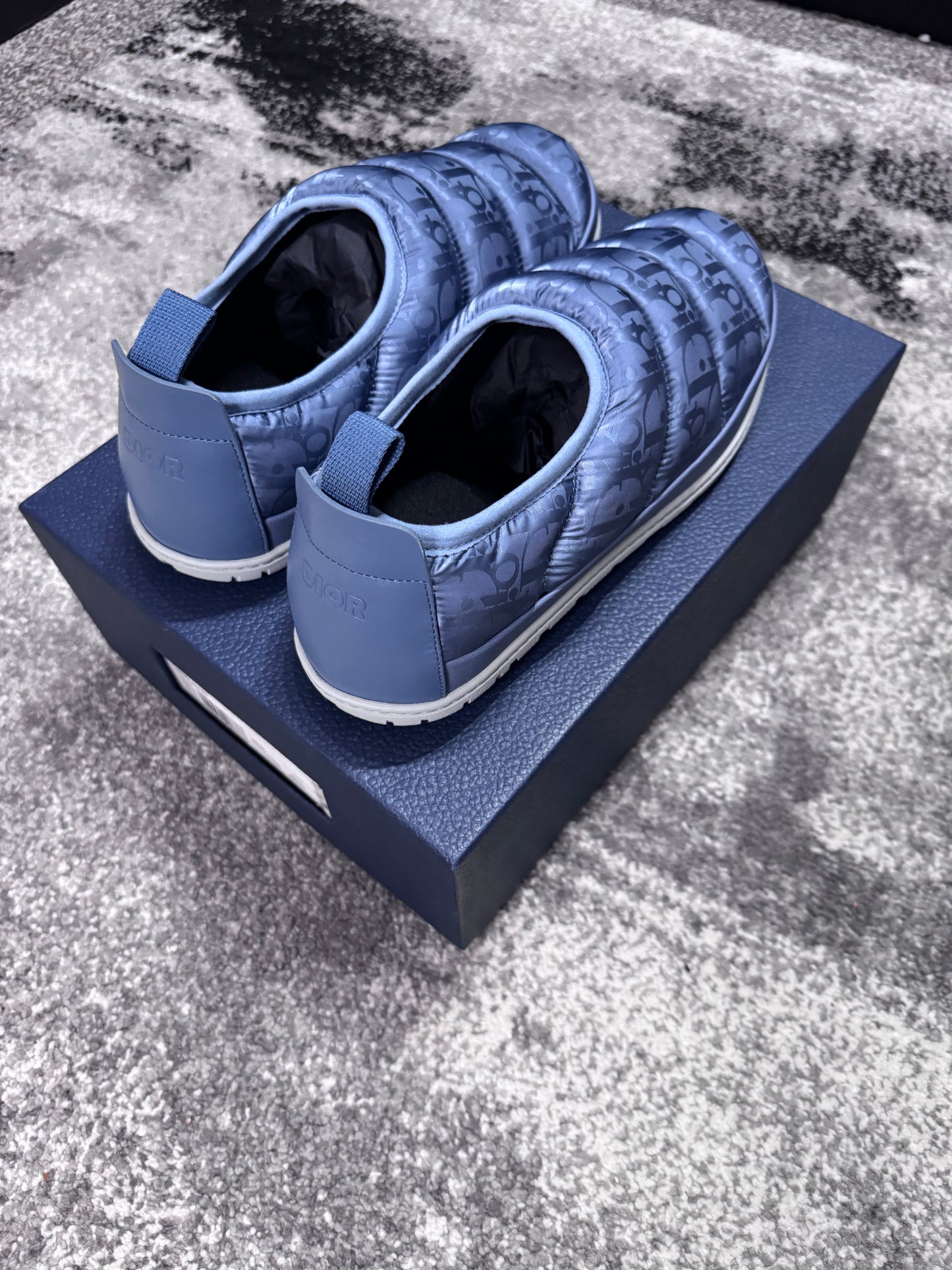 Dior Baby Blue Oblique Slipper