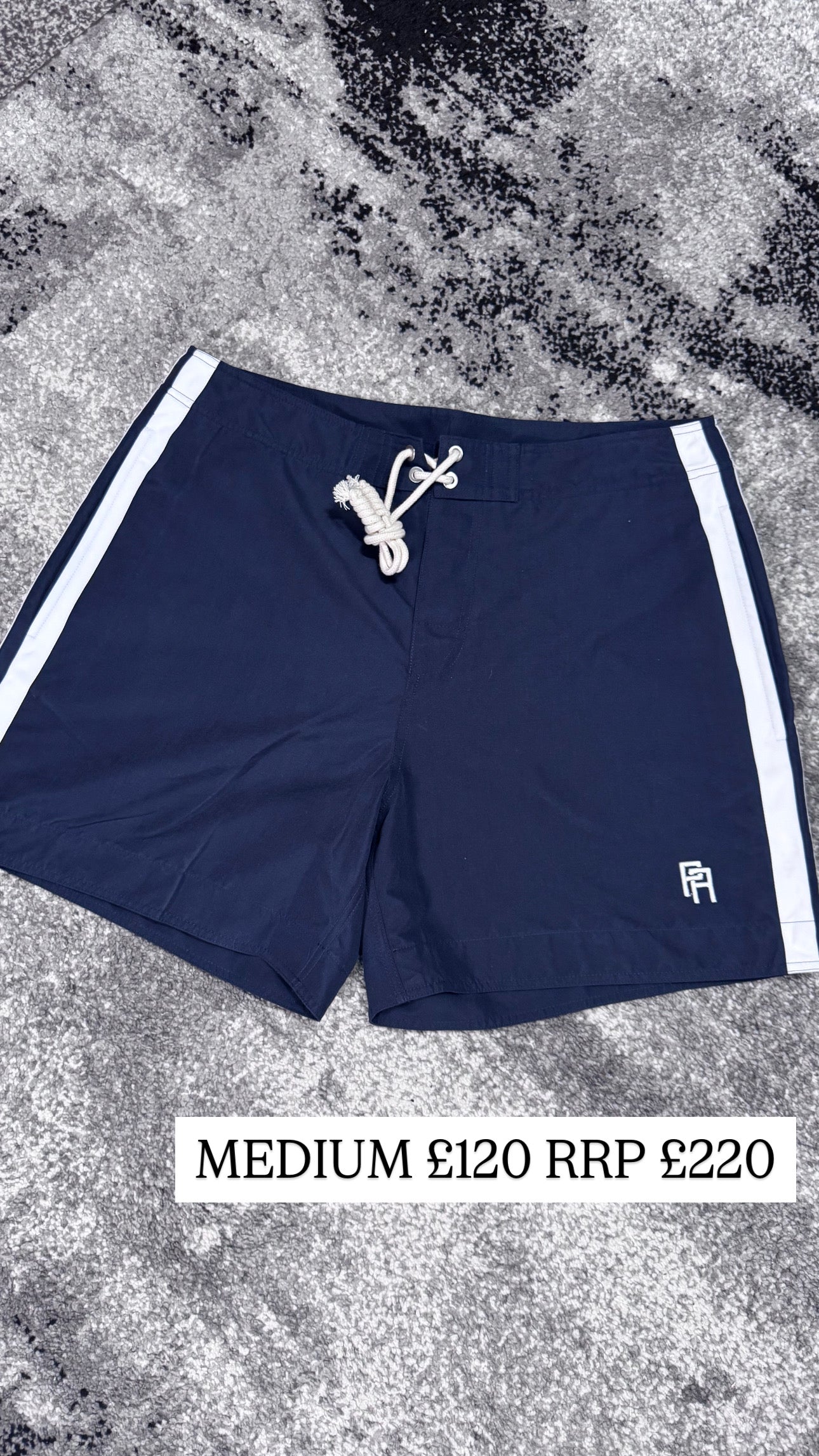 Palm Angels Logo-Embroidered Side Stripe Swim Shorts