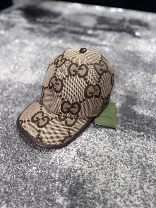GUCCI JUMBO MONOGRAM BEIGE CAP