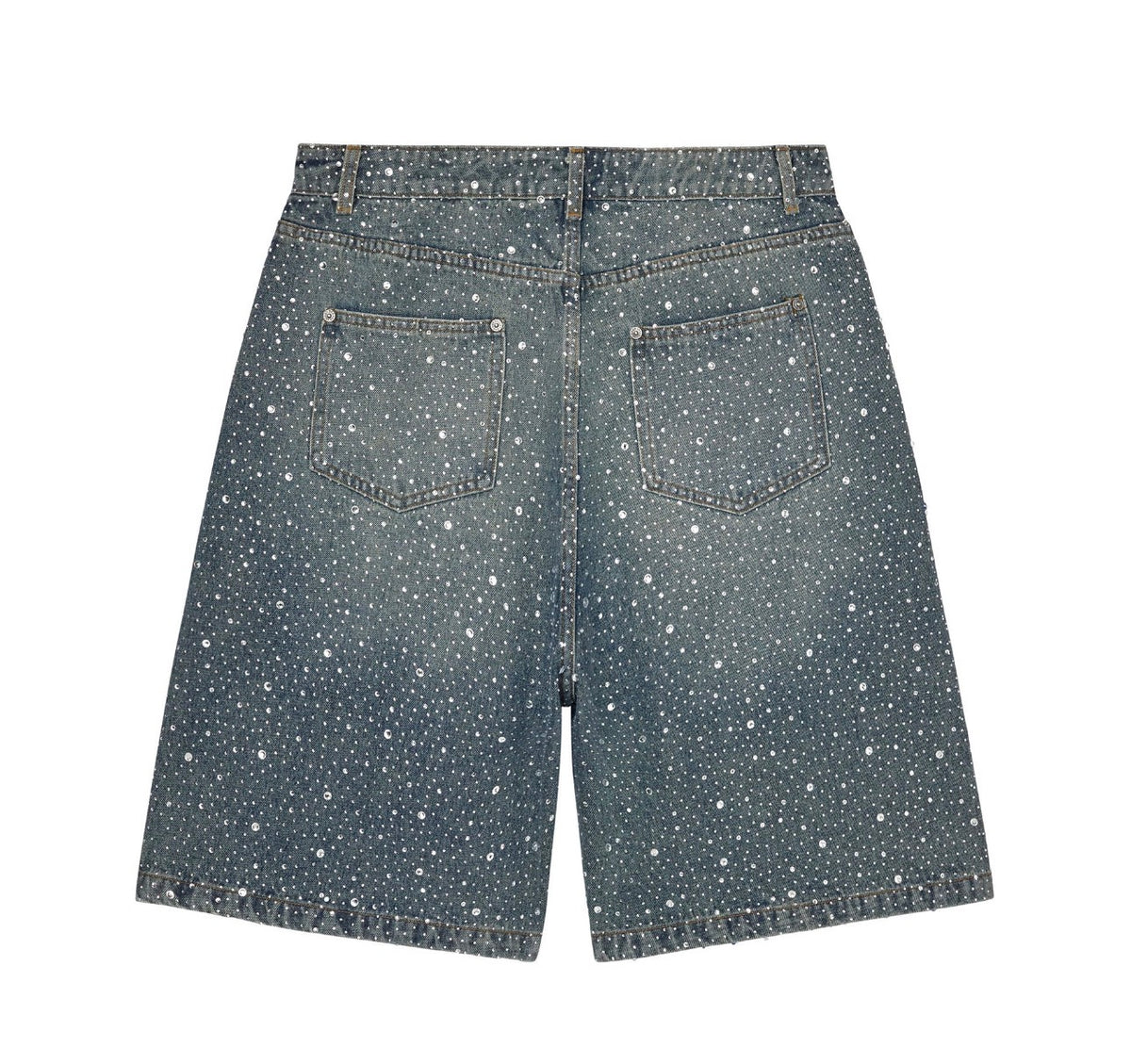 Valley Dreams Rainstorm v2 Jorts Blue