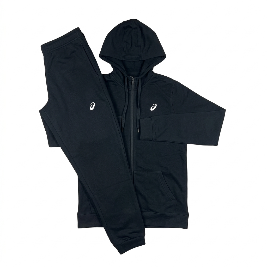 Asics Club Fleece Tracksuit - Black