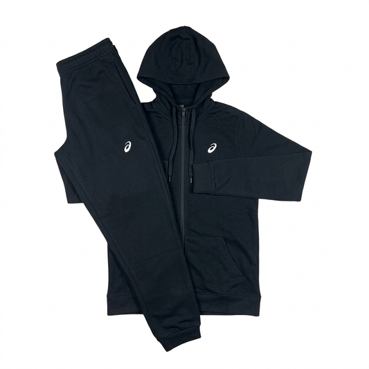Asics Club Fleece Tracksuit - Black