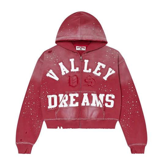 Valley Dreams ‘Classico’ Zip Up - Ruby
