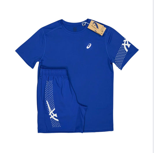 Asics Icon Dark Cobalt Tee/Short Set