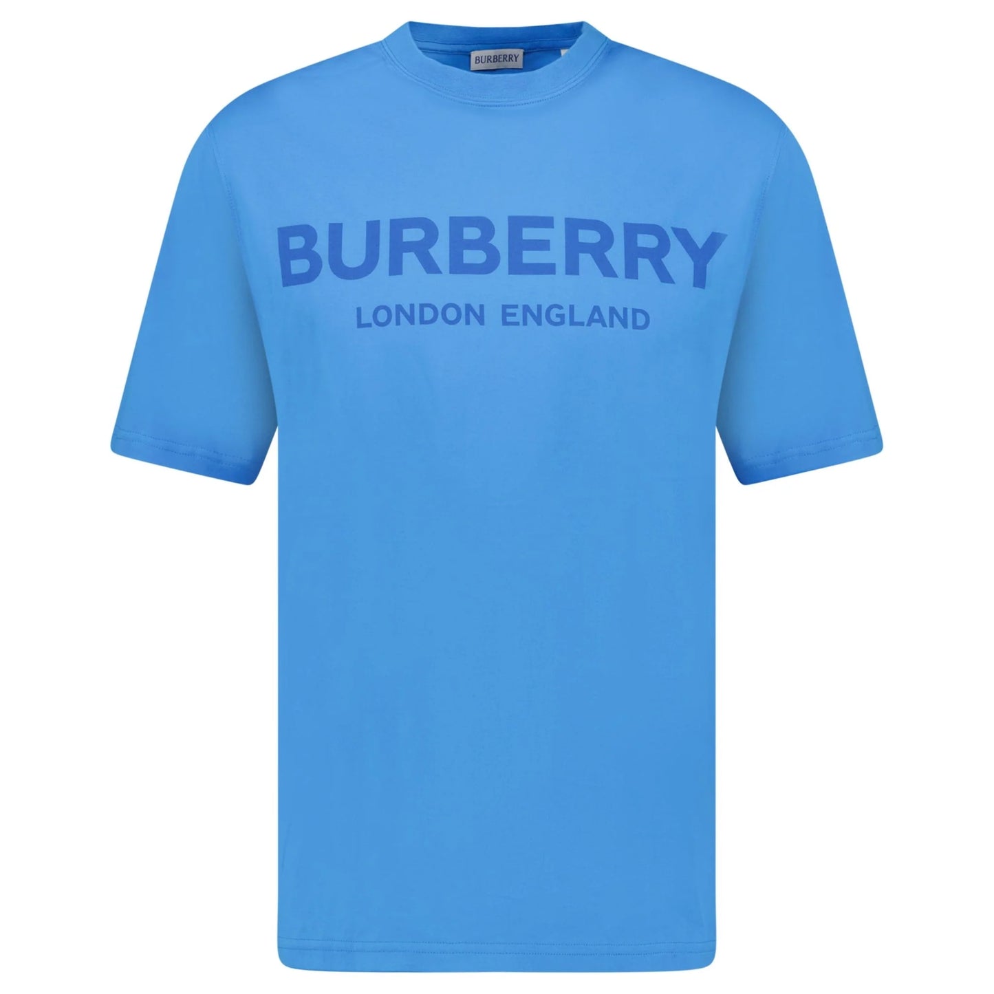 Burberry ‘Ellison’ Logo Print T-Shirt Blue