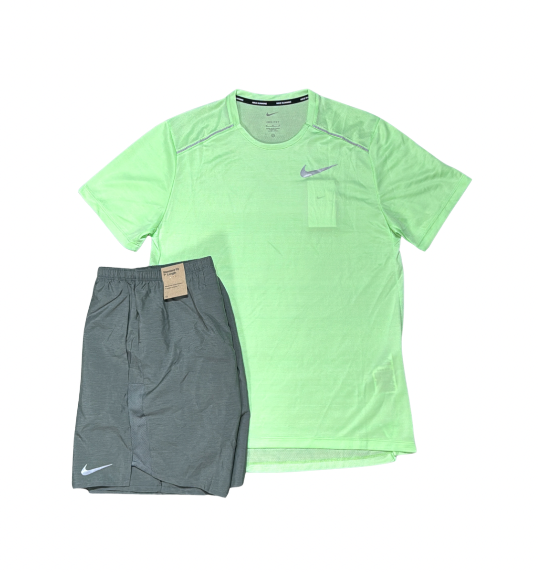 Nike Miler 1.0 Ghost Green/Black Set 7inch