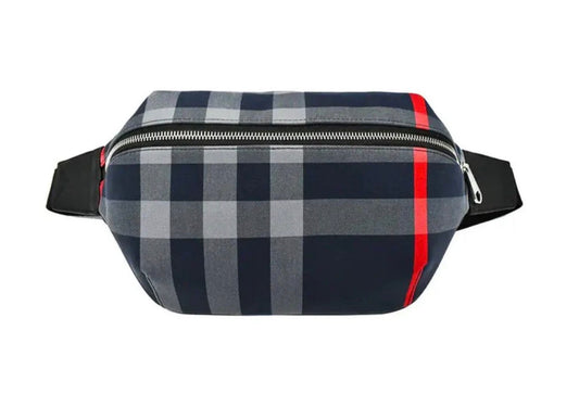 Burberry Sonny Navy/Grey Check Belt Bag