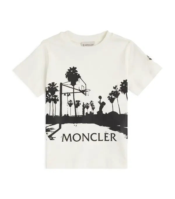 Moncler Enfant Basketball Print T-Shirt