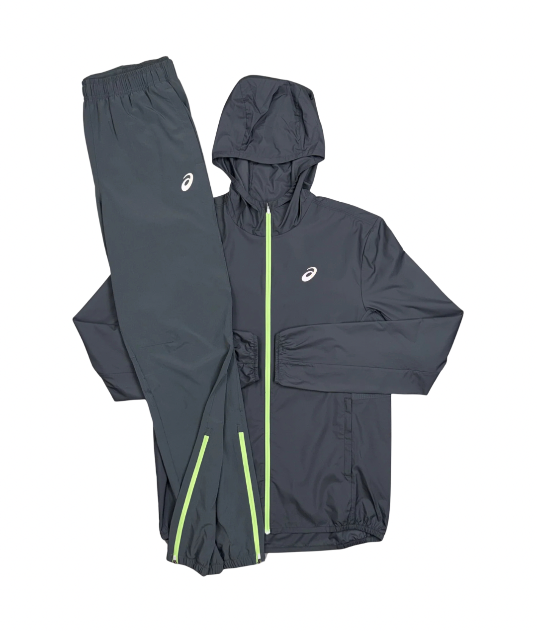 Asics Grey/Neon Core Tracksuit