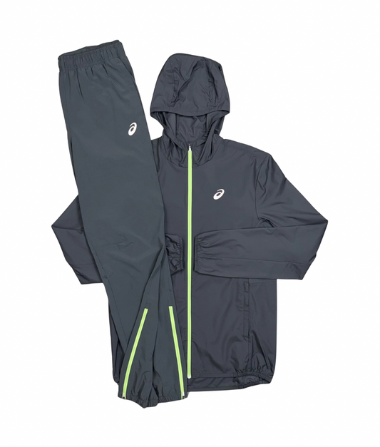 Asics Grey/Neon Core Tracksuit