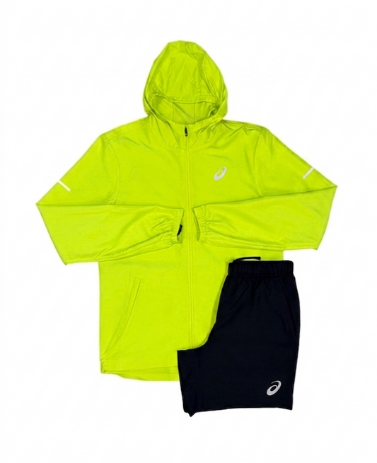 Asics Core Lime/Black Short Set