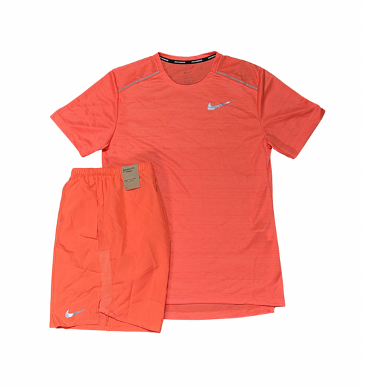 Nike Miler 1.0 Coral Set 7inch