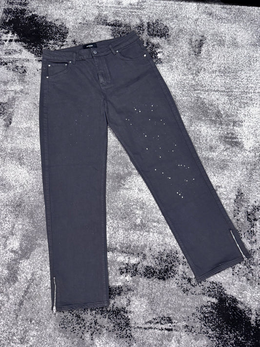 REPRESENT SPLIT ZIP PAINT SPLATTER JEANS NO TAGS