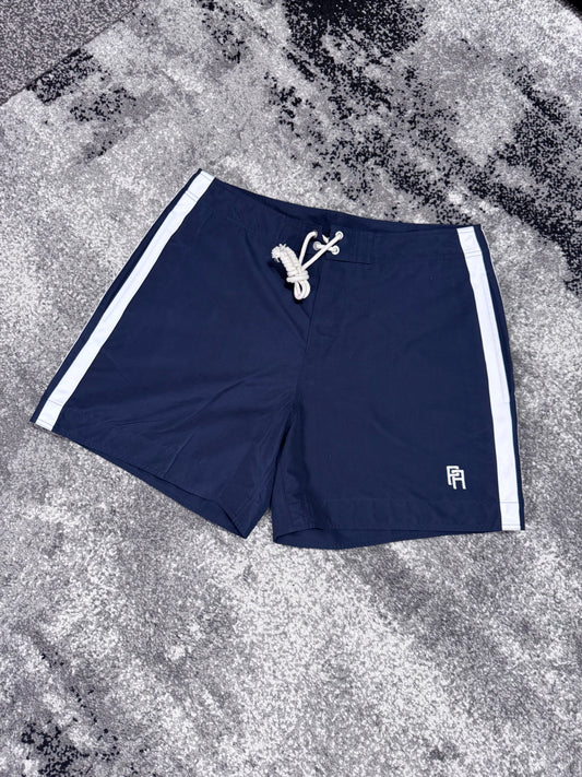 Palm Angels Logo-Embroidered Side Stripe Swim Shorts