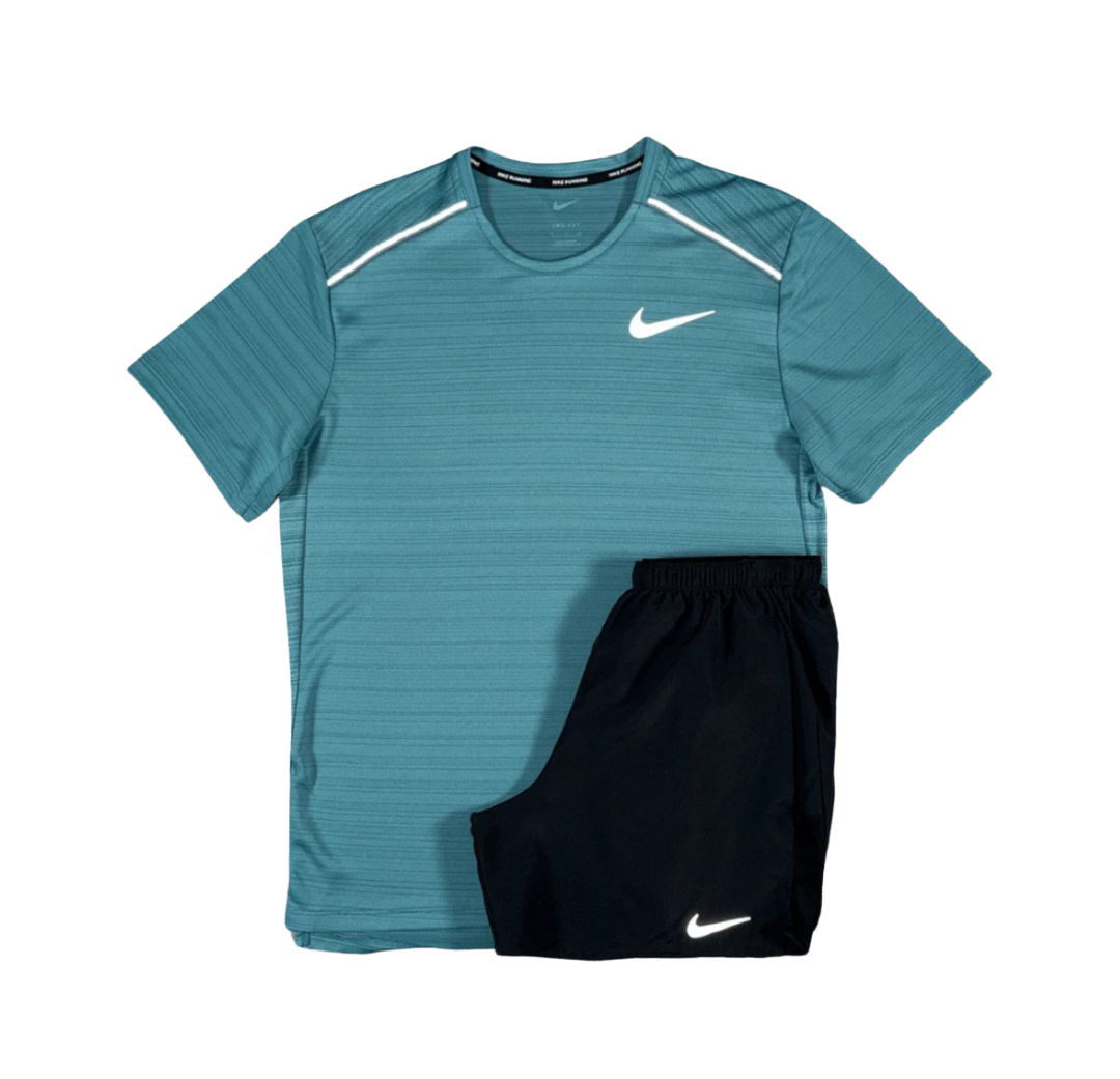 Nike Miler 1.0 Mineral Teal/Black Set 7inch